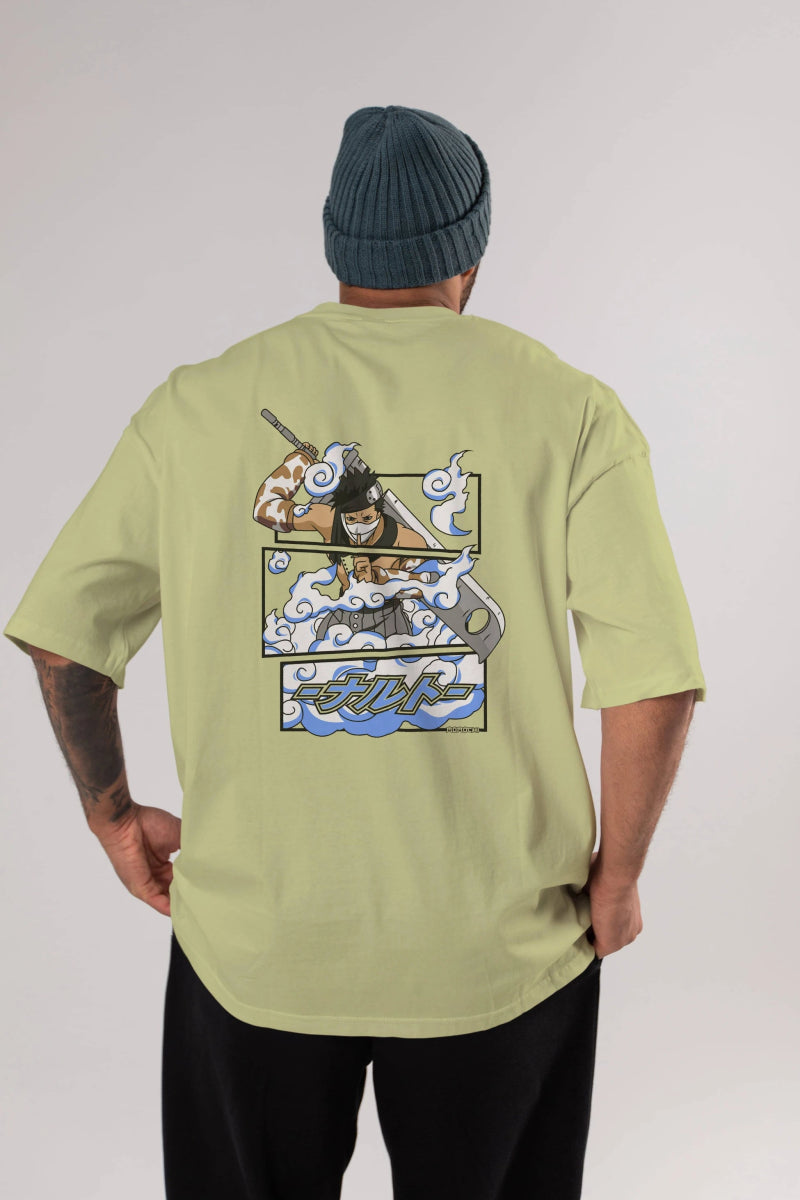 zabuza momochi Anime Arka Baskılı Oversize t-shirt Erkek Kadın Unisex - Cilexi