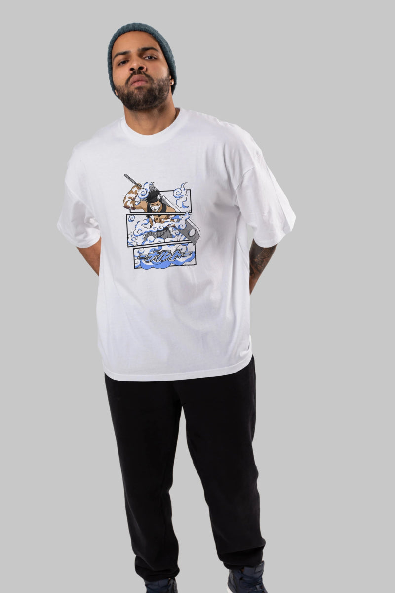 zabuza momochi Anime Ön Baskılı Oversize t-shirt %100 pamuk Erkek Kadın Unisex - Cilexi