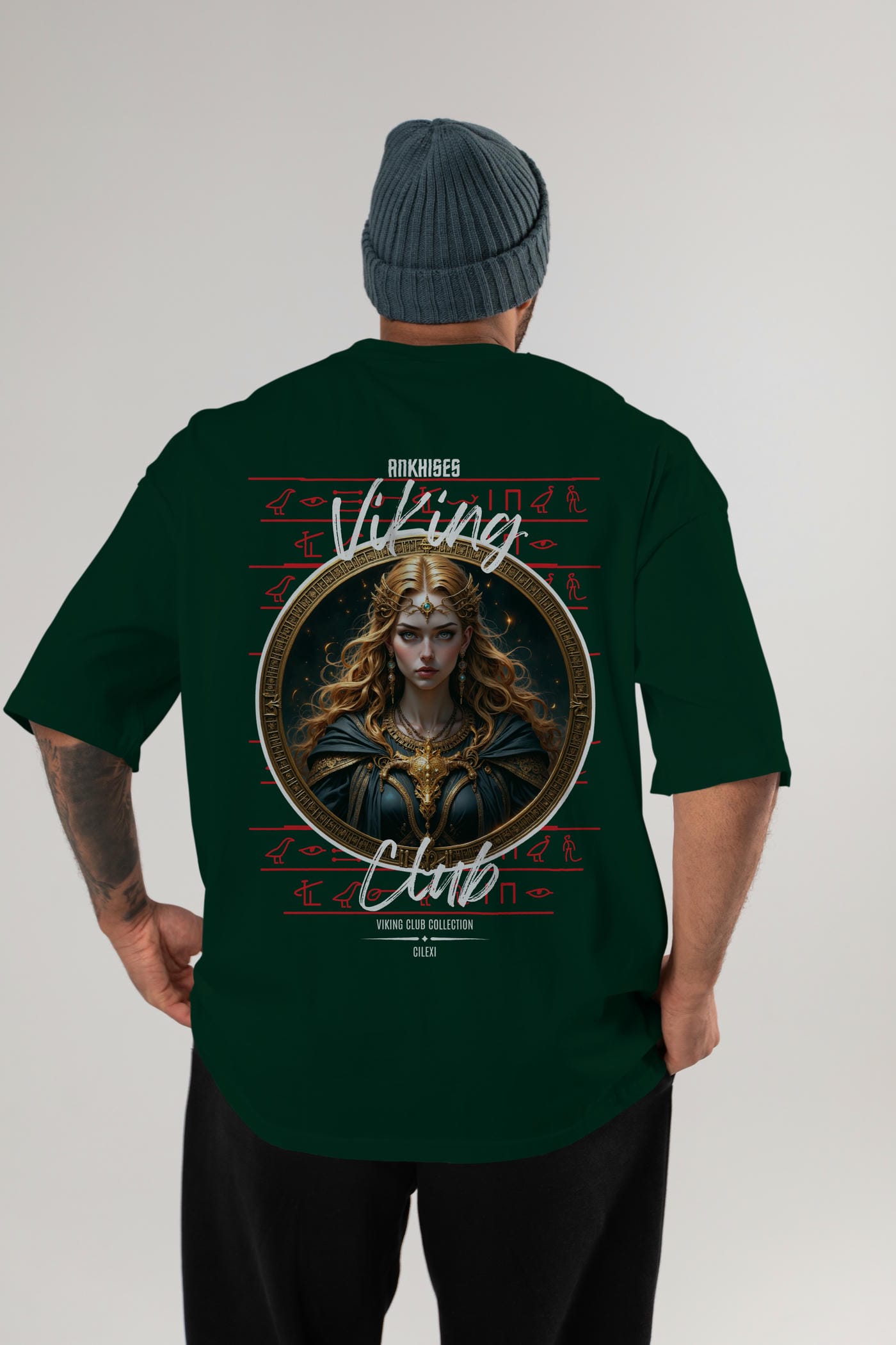 Freya Baskılı Oversize t-shirt Erkek Kadın %100 Pamuk Bisiklet Yaka tişort
