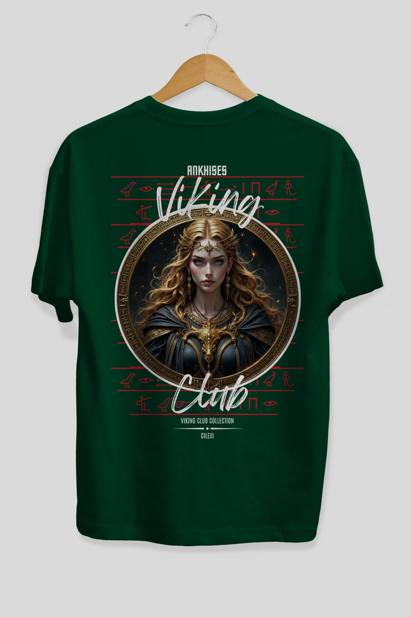 Freya Baskılı Oversize t-shirt Erkek Kadın %100 Pamuk Bisiklet Yaka tişort