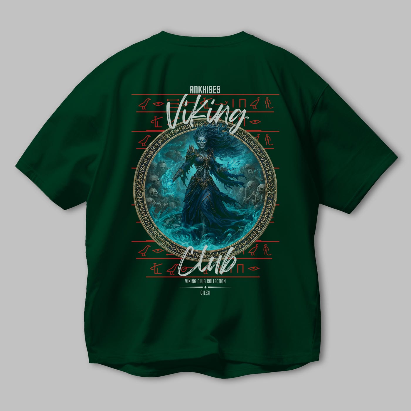 Hel Baskılı Oversize t-shirt Erkek Kadın %100 Pamuk Bisiklet Yaka tişort
