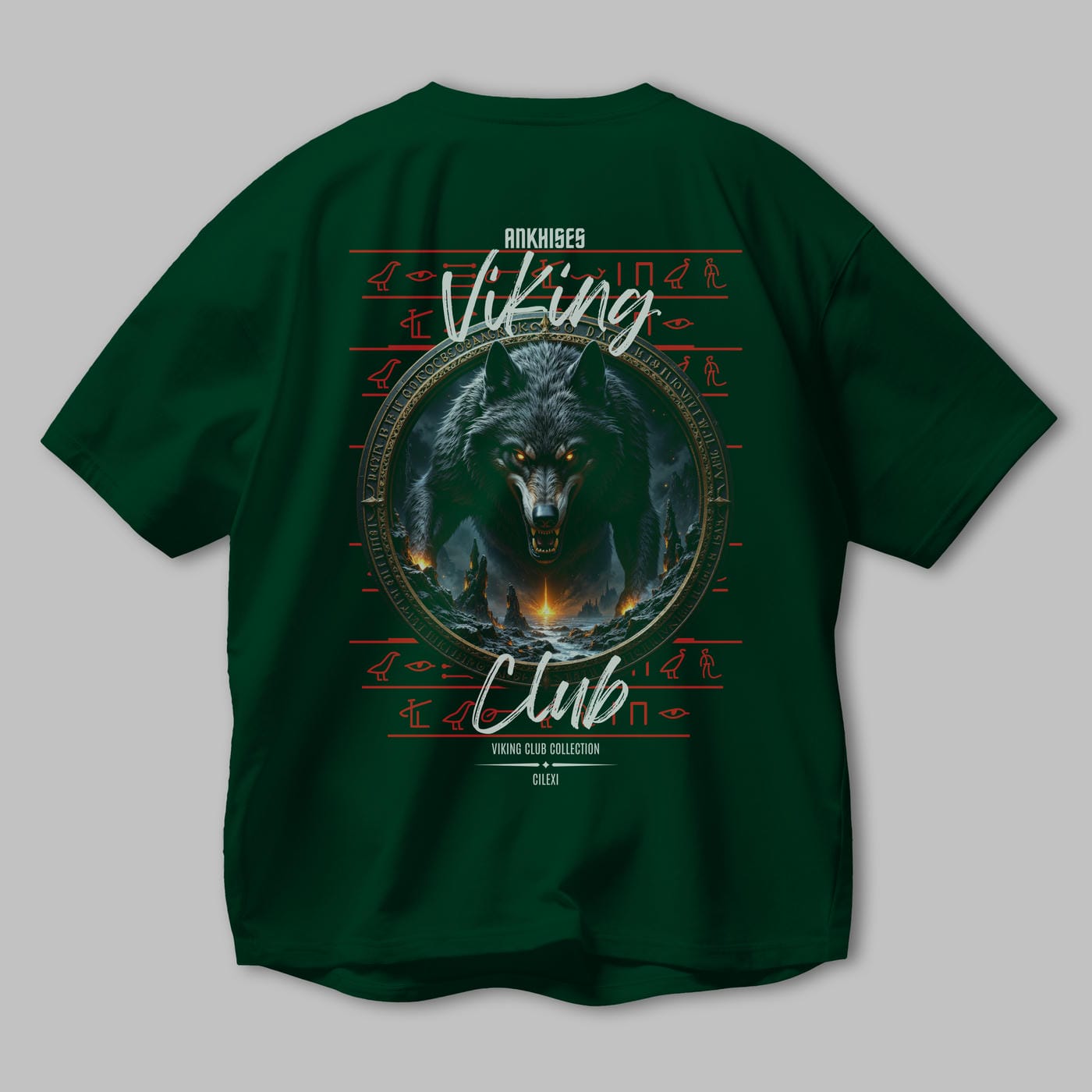 Viking Mitolojisi Serisi 28 Arka Baskılı Oversize t-shirt Erkek Kadın %100 Pamuk Bisiklet Yaka tişort