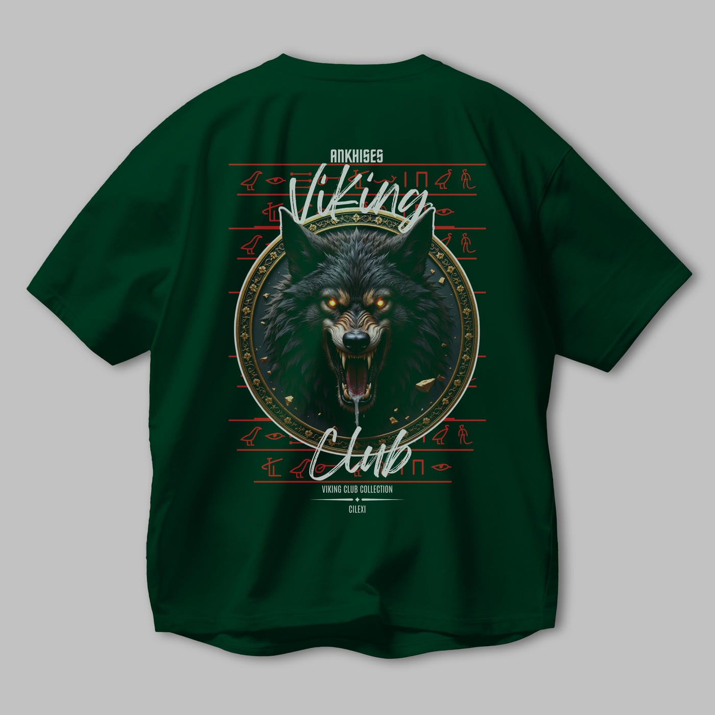 Viking Mitolojisi Serisi 27 Arka Baskılı Oversize t-shirt Erkek Kadın %100 Pamuk Bisiklet Yaka tişort