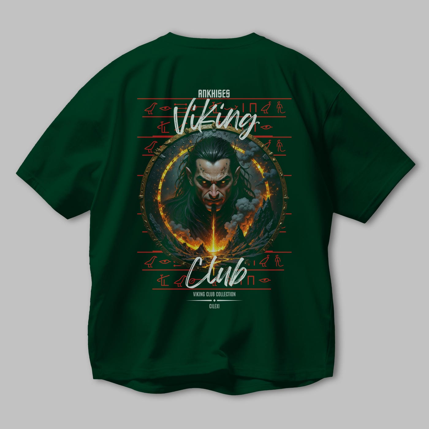Loke 2 Arka Baskılı Oversize t-shirt Erkek Kadın %100 Pamuk Bisiklet Yaka tişort