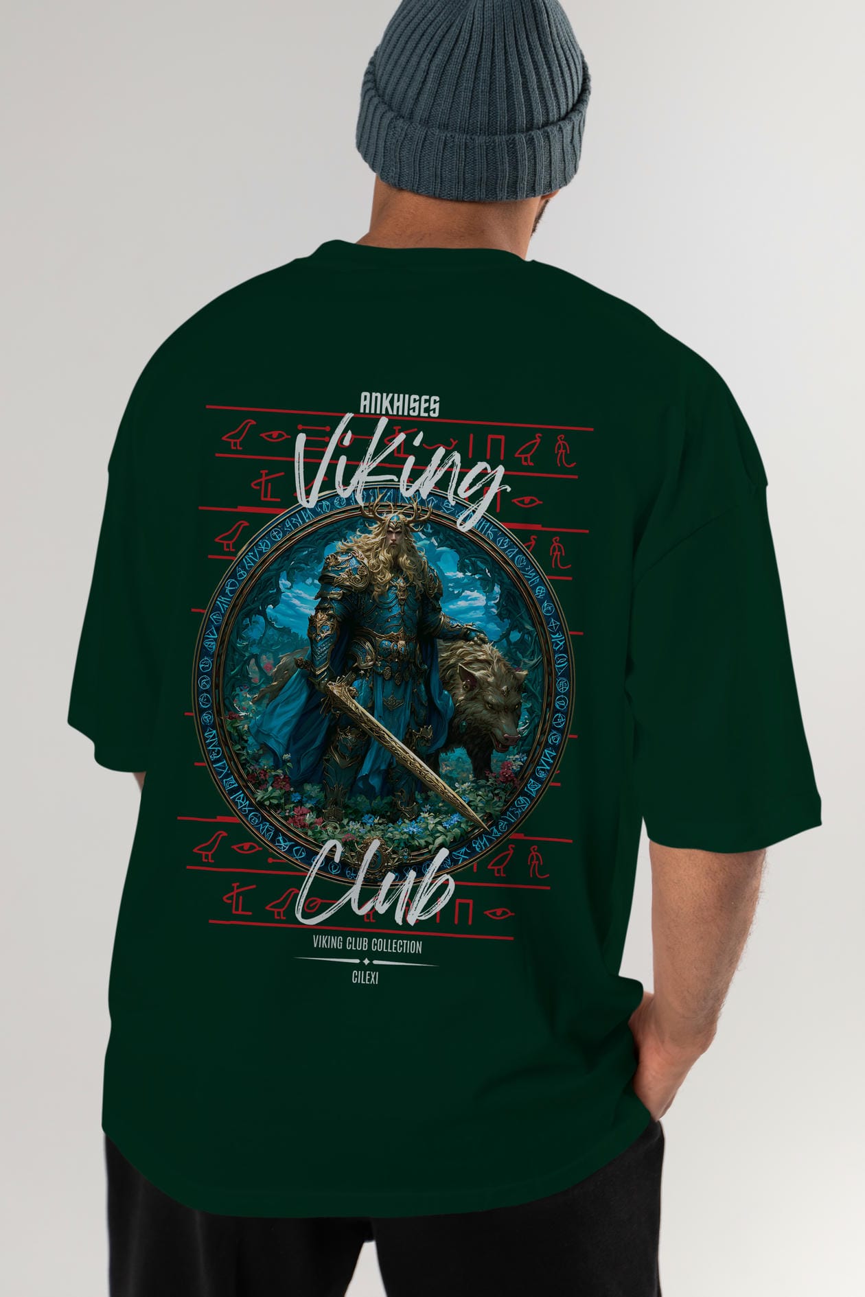 Freyr Baskılı Oversize t-shirt Erkek Kadın %100 Pamuk Bisiklet Yaka tişort